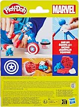 Play-Doh Marvel Captain America Stamping Shield Action Figure Playset view 8