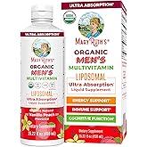 MaryRuth Organics Multivitamin for men | Sugar Free mens Multivitamin | Liquid Vitamins for men | Immune Support Supplement | Cognitive Health & Overall Wellness | Vegan | Non-GMO | 15.22 Fl Oz