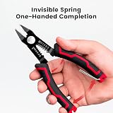 KAIWEETS 5.0 Inch Wire Cutter 2 in 1 Side Cutter 10-20 AWG Anti-Slip view 5