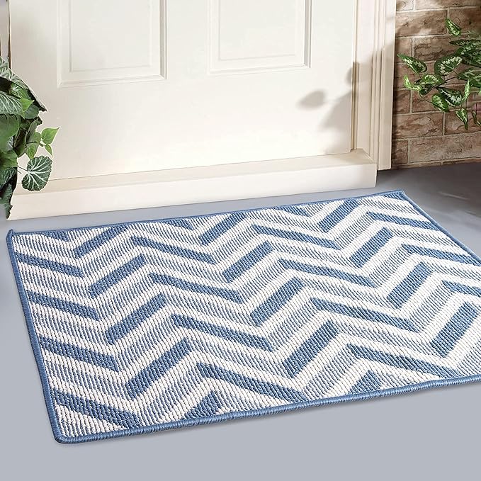 MAPLEZ Indoor Doormat 24"x36" Outdoor Doormat Absorbent Resist Dirt Floor Mat Non Slip Rubber