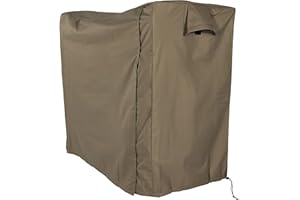 Sunnydaze Firewood Rack Cover 5-Foot - Outdoor Firewood Cover - Wood Rack Storage Tarp for Outside - Weather Resistant - Khaki