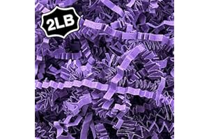 Corlcol 2LB Crinkle Cut Paper Shred Filler for Bag Gift Box Basket Confetti Paper Shreded Stuffing Decoration for Valentine's Day Holiday Party (Dark Purple)