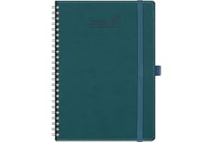 BEZEND Planner 2024 2025, 18 Months (July24-Dec25) [Dark Green] 5.8" x 8.5", Academic Year Planner, Daily Weekly and Monthly Calendar, Spiral Bound, Vegan Leather Soft Cover