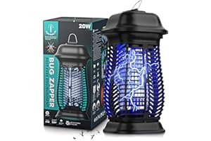XGAYOO Bug Zapper Outdoor, Mosquito Trap for Indoors with Powerful 20W Bulb, Waterproof Fly Zapper, Electric Mosquito Killer for Home, Backyard, Patio (20, Volts)