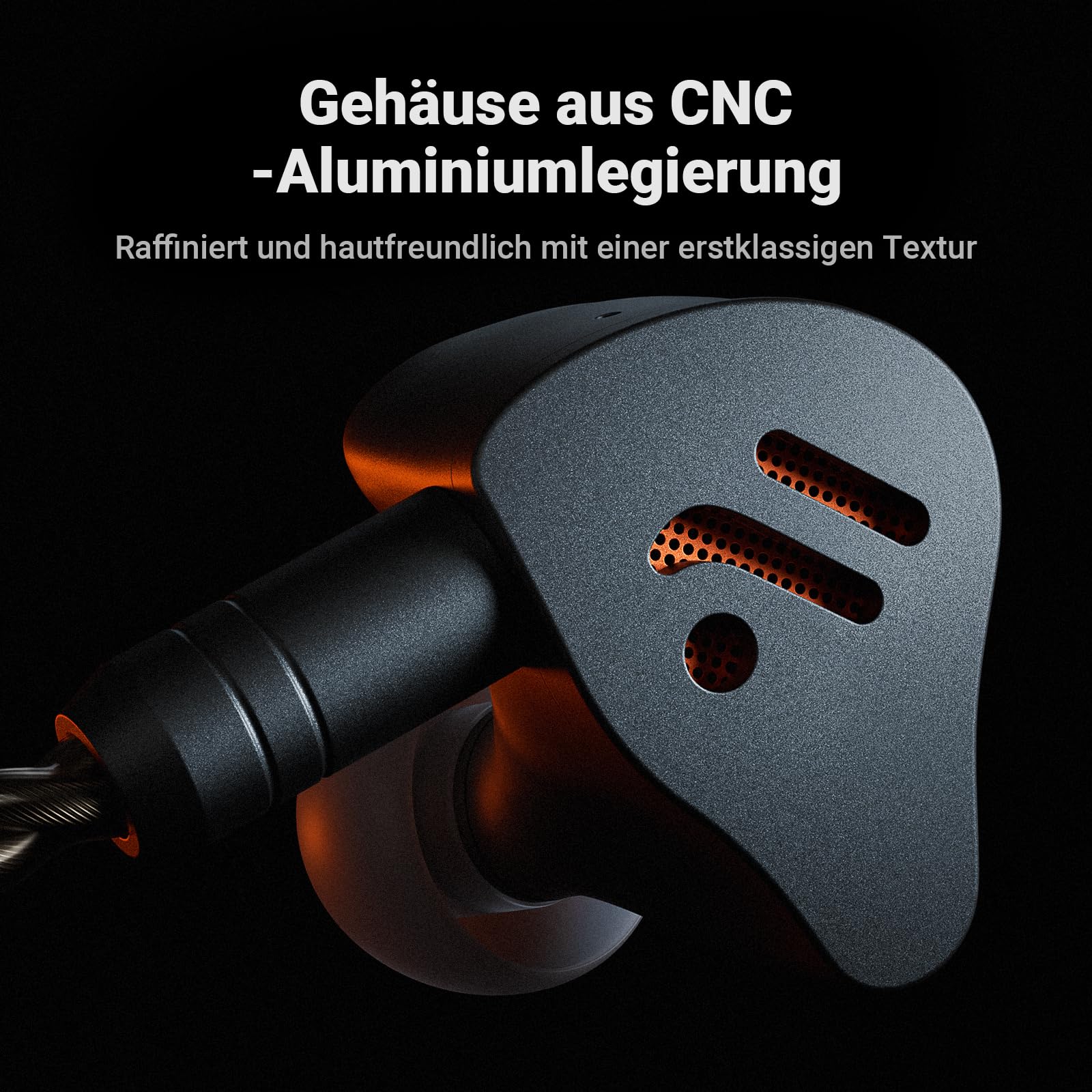 Fosi Audio IM4 Offene Hi-Fi-In-Ear-Monitor-Kopfhörer, 10-mm-Beryllium-Treiber, N52-Doppelmagnet und Doppelkammer, abnehmbares 2-Pin-Kabel 3,5/4,4 mm symmetrisch, individuelle Abstimmung, Schwarz 5