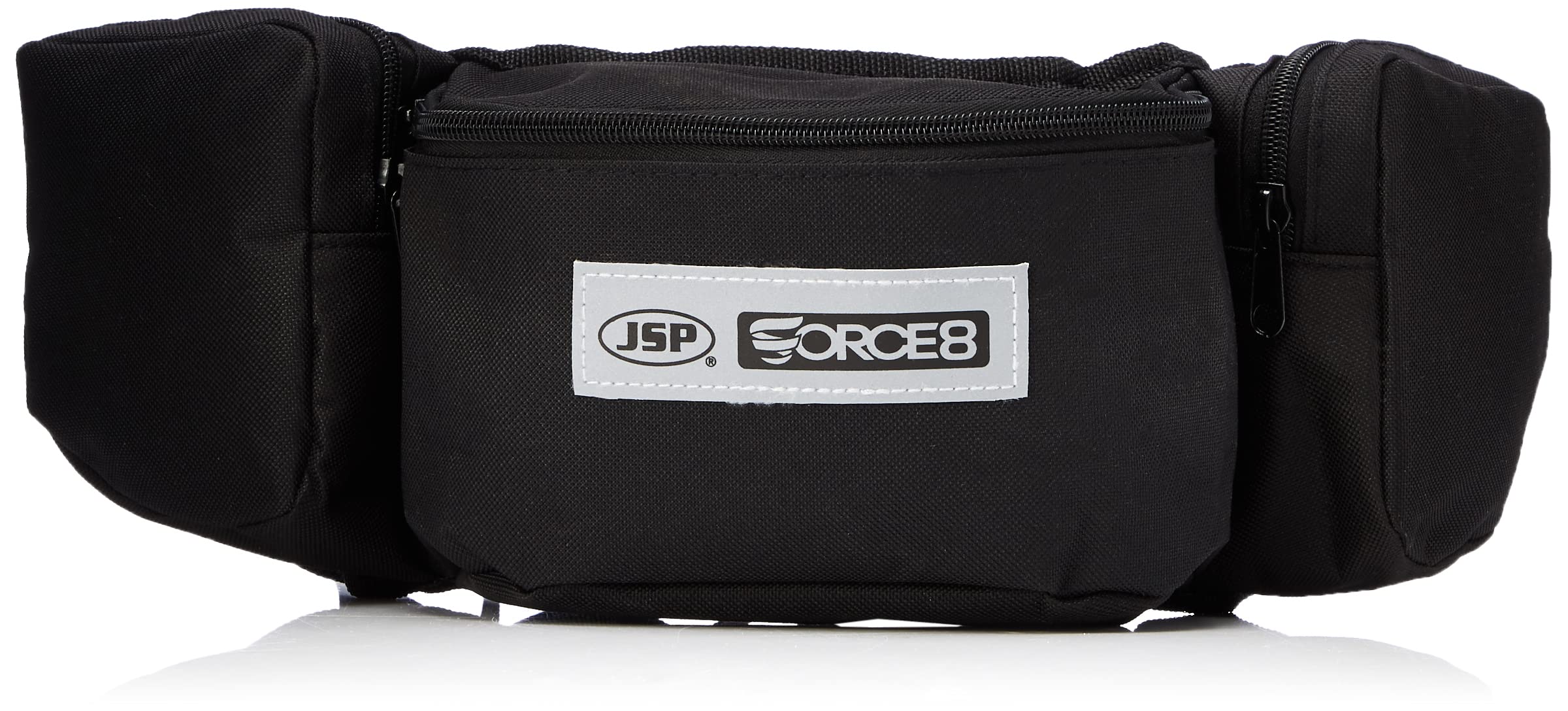 JSP Force 8 Belt Bag for carrying and storing a Force 8 Half Mask and PressToCheck Filters, Black, One Size (BPT170-011-000)