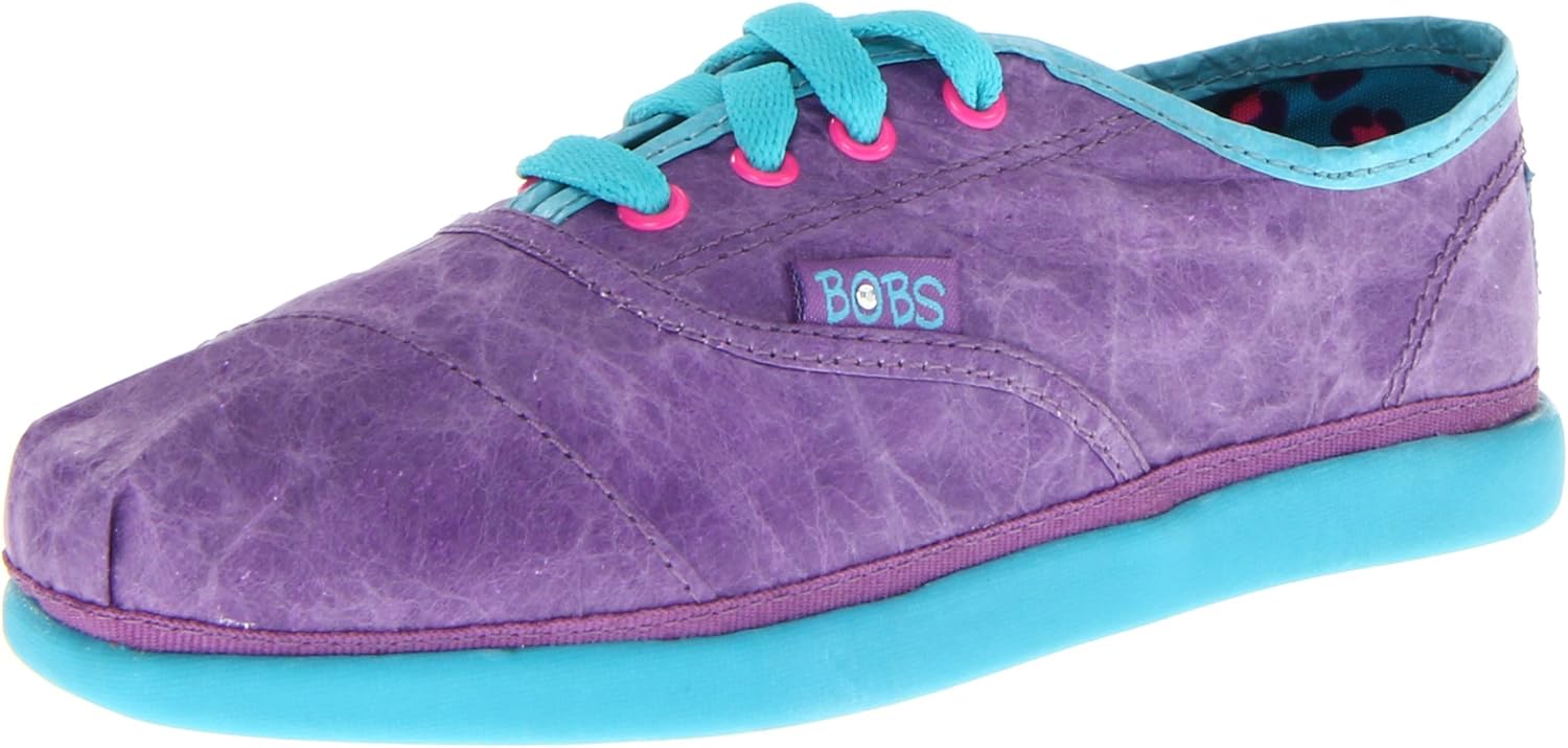 purple and turquoise sneakers