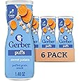 Gerber Baby Snacks Puffs, Sweet Potato, 1.48 Ounce (Pack of 6)
