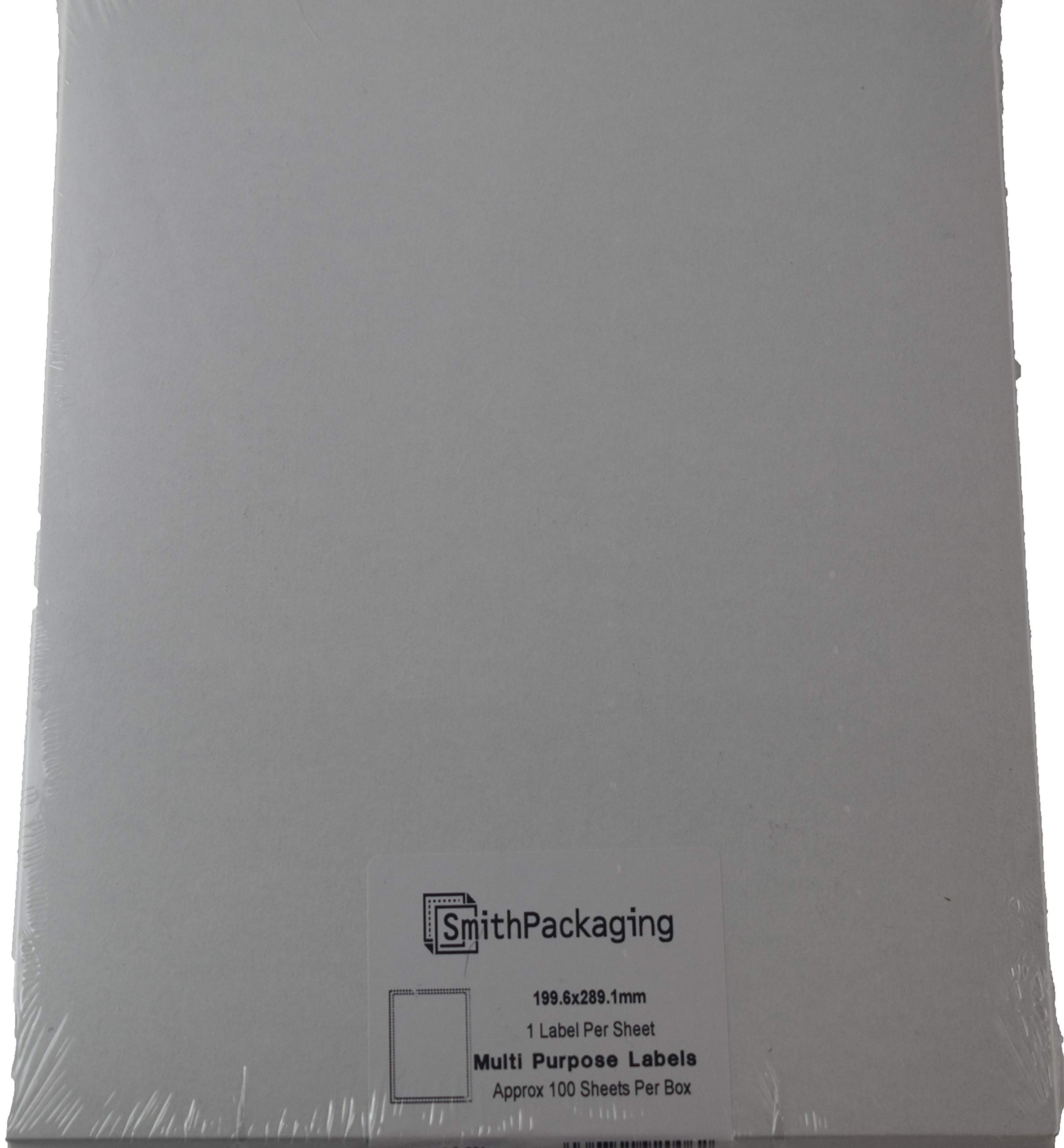Smithpackaging A4 Self Adhesive Address Labels 1 Label Per Sheet 100 Sheets 199 6 X 289 1mm 100 Labels Buy Online In Cayman Islands At Cayman Desertcart Com Productid 178386152