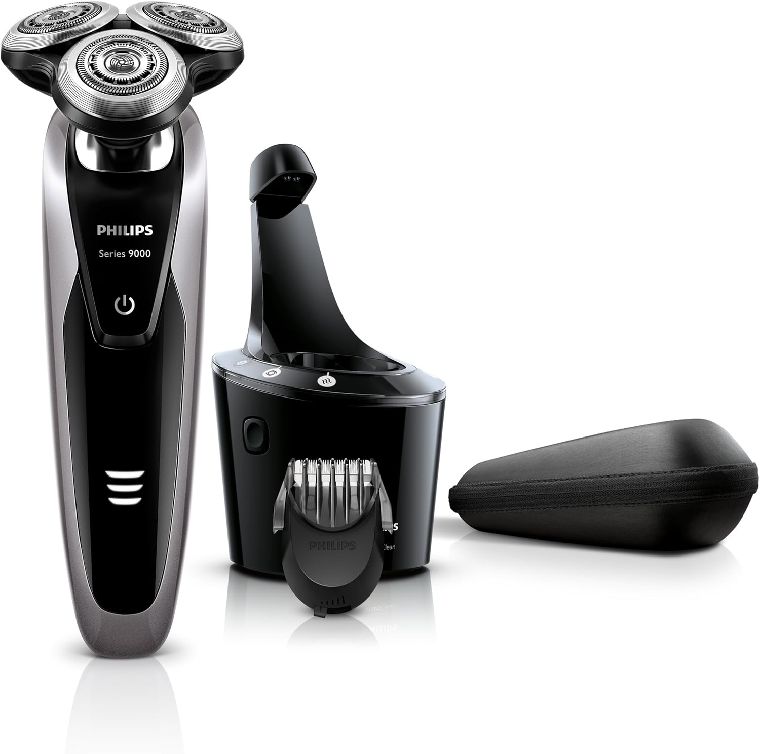 Philips S9111/32 Rasoir électrique Series 9000 + sabot barbe et SmartClean Plus Amazon.fr