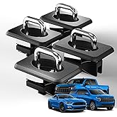 TMS Tie Down Anchor Retractable Truck Bed Top Side D Ring Compatible with 1998-2016 Ford F-150 F-250 F-350 Super Duty, 1999-2013 Chevy Silverado & GMC Sierra 1500 2500 3500, Pack of 4