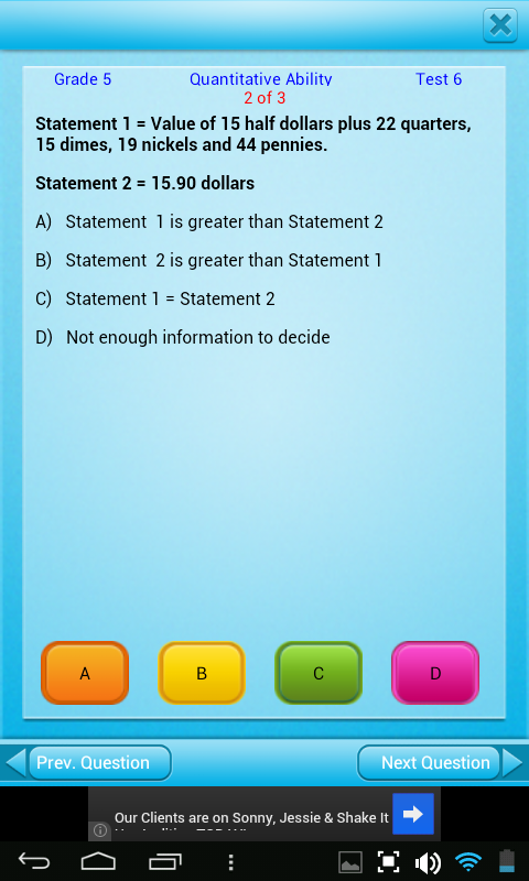 Amazon.com: FREE QVprep Lite 5th grade maths (quantitative) and english ...
