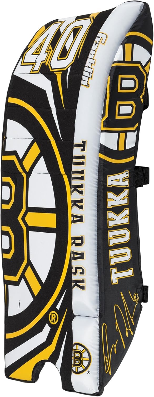 Franklin Sports Tuukka Rask Tuukka Rask Street Hockey Goalie Equipment Set - L/XL Goalie Pads Catch Glove & Blocker - NHL Official Licensed Product : Sports & Outdoors