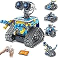 Mibido Robot Building Kit for Kids Aged 8-14, Remote-Controlled or App-Controlled 5in1 STEM Coding Robotic Toys Birthday Creative Gifts for Boys Aged 6 7 8 9 10 11 12+