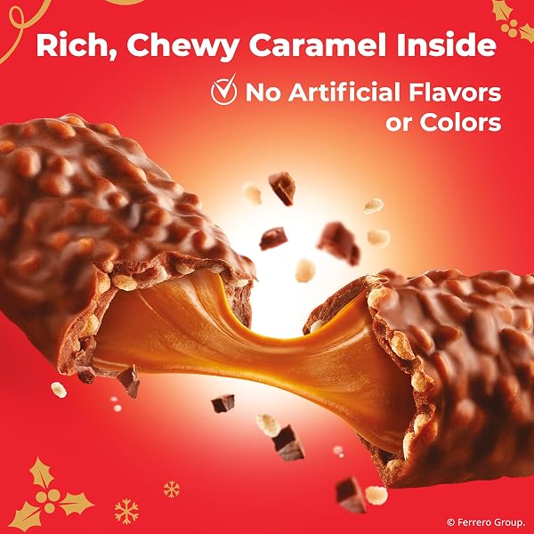 100 GRAND MINIS, MINI-SIZE MILK CHOCOLATE HOLIDAY CANDY BARS WITH CARAMEL, INDIVIDUALLY WRAPPED FOR GIFTING AND SHARING, 9.2 OZ
