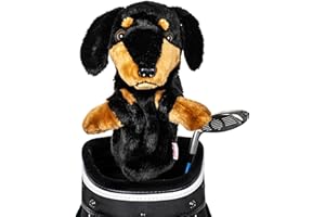 Daphne's Headcovers Dachshund Driver Headcover | Premium Driver Headcovers | Funny Golf Club Covers | Stylish Protection for Your Clubs | Men's Golf Gear | Driver Headcover for Men and Women