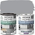 Rust-Oleum 367600 Home Interior Floor Coating Kit, Semi-Gloss Aged Gray