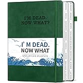 I'm Dead Now What Planner, Estate Planning Organizer with Tabs, Death Planner Organizer for Senior, Important Info for Final Arrangements, Beneficiary & Last Wishes with Large Print, 7.5"x10.4", Green