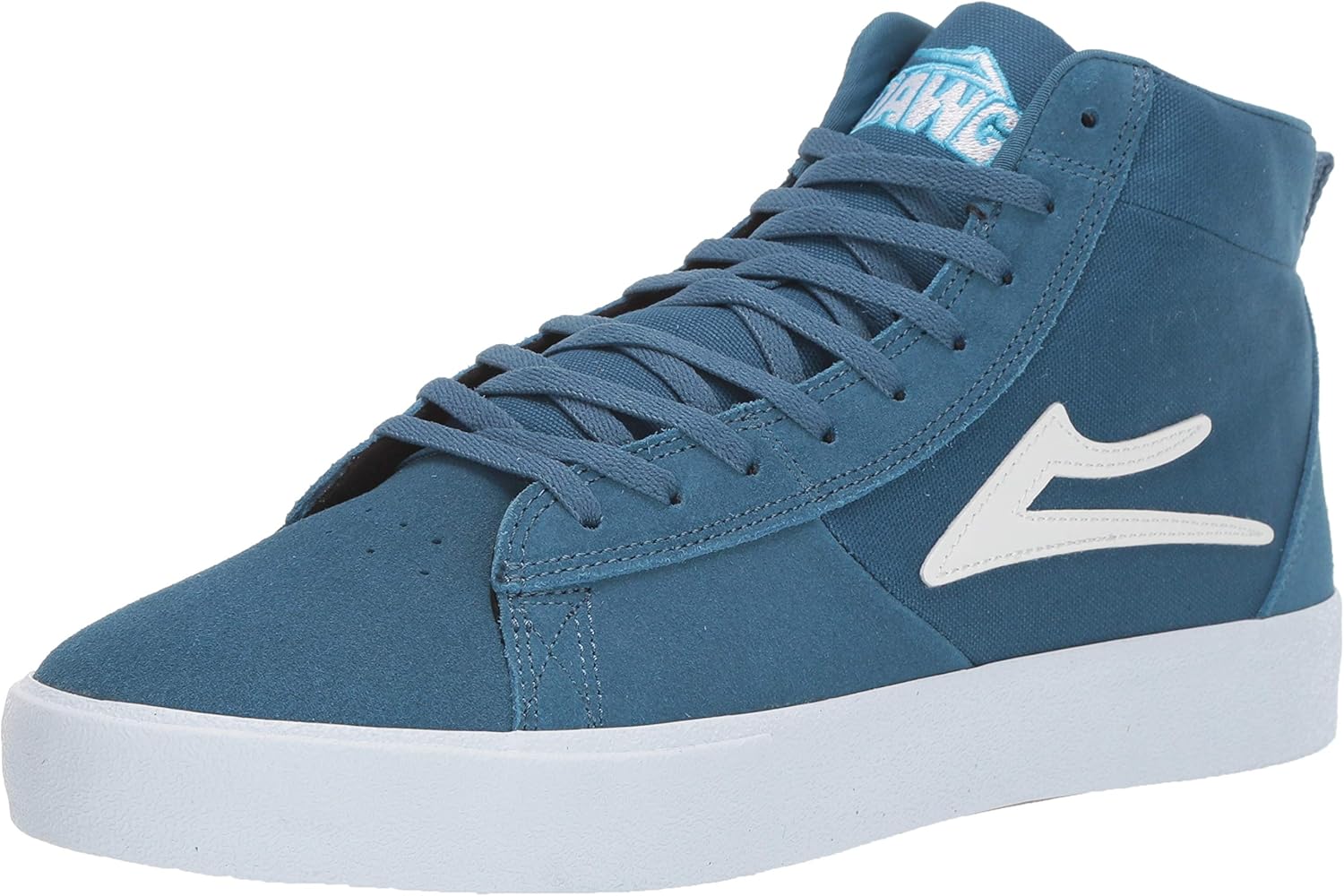 blue suede tennis shoes