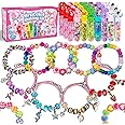 leitait 24 Pack Bracelet Wands,Charm Bracelet Jewelry Making Kit,Arts Crafts for Kids,Unicorn Party Favors Supplies,Goodie Ba
