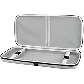 Linkidea Hard Travel Case for TKL Tenkeyless Wireless/Wired Keyboard, Computer 87 Keys Keyboard Carrying Case Protective Storage Box Bag (Grey)