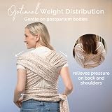 Boba Baby Wrap Carrier Original Sling for Newborns 7–35 lbs Sand Leopard view 6
