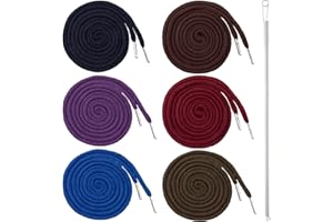 BEIQIYA 6pcs Drawstring Cord with Spring Threader Tool, Replacement Drawstring for Sweatpants Sweatshirt Hoodies Shorts Pants Jackets Coats Bags - 6 Colors