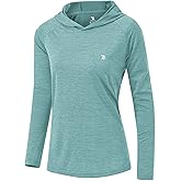 TBMPOY Womens UPF 50+ Sun Protection Hoodie Shirt Long Sleeve Fishing Hiking Outdoor UV Shirt Lightweight