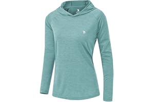 TBMPOY Womens UPF 50+ Sun Protection Hoodie Shirt Long Sleeve Fishing Hiking Outdoor UV Shirt Lightweight