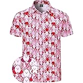 Men's Novelty Shirt Short Sleeve Golf Polo Top