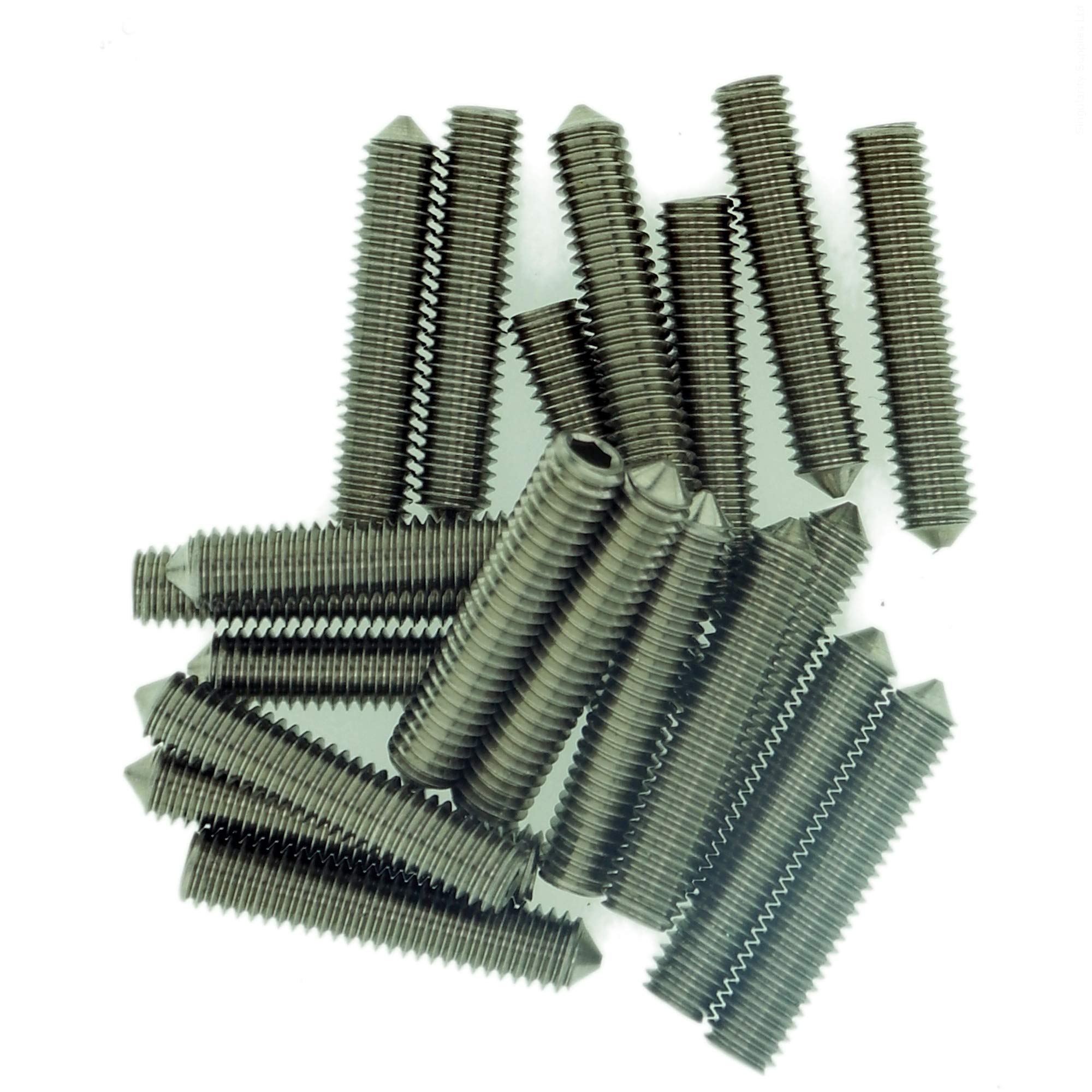 M10 (10mm x 18mm) Hex Socket Grub Screw (Cone Point) - Stainless Steel (A2) (Pack of 20) — image 1