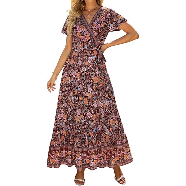 Red Amazon Women's Long Dresses Boho Maxi Dress With Pockets Womens Plus Size Bohemian Print Maxi Dress Loose Fit V Neck Akivide Dresses Red Amazon Women's Long Dresses Boho Maxi Dress With Pockets Womens Plus Size Bohemian Print Maxi Dress Loose Fit V Neck Akivide Dresses