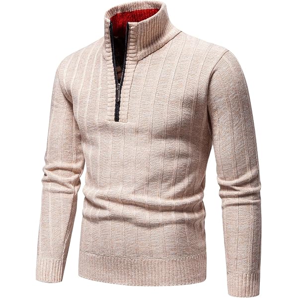 Pull Polaire Herothorn 1/4 Zip - Col Montant Homme | Chaud Et Stylé Pour L'automne/hiver