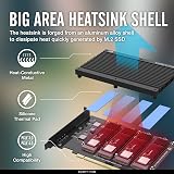 EZDIY-FAB Quad M.2 PCIe 4.0/3.0 Expansion Card w/ Heatsink RAID-on-CPU VROC view 2