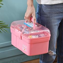 Kinsorcai 11'' Plastic Storage Box with Removable