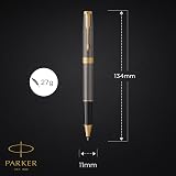 Parker Sonnet Rollerball Pen Grey Lacquer Gold Trims Gift Box view 2