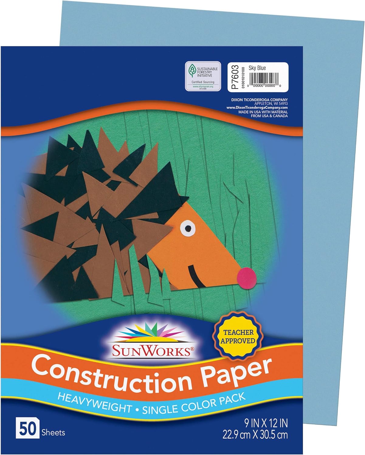 SunWorks Construction Paper, Bright White, 9" x 12", 50 Sheets : Office Products