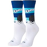 Cool Socks Novelty Crew Dress Sock, Women's, Food, Snacks & Chips, Funny Cute