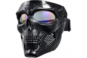 PLOOTA Motorcycle Face Mask Full Face,Dirt Bike Goggles Motocross, ATV, Offroad, Riding Racing Goggles For Men Women
