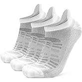 Busy Socks Ankle Merino Wool Blend Running Walking Socks for Men Women Compression Support Athletic Low Cut Cushioned Socks