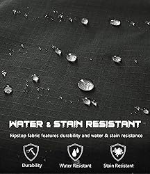 SPOSULEI Men's Cargo Work Pants Waterproof Ripstop
