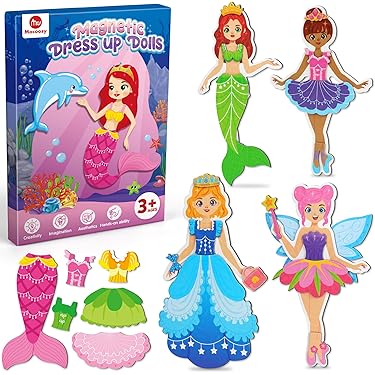 Imaginative Play Magnetic Toy Belle Wooden Magnetic Dress-Up- Melissa And Doug  Dress Up Dolls For Girls Magnetic