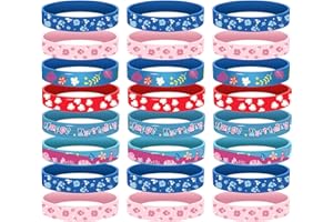zjmriod 24 Pieces Hawaiian Party Favors,Cartoon Silicone Bracelets,Pinata Stuffers ,Birthday Decorations Gifts Supplies