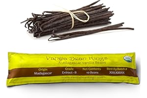 VANILLA BEAN KINGS 10 Organic Madagascar Vanilla Beans - Whole Extract Grade B Pods for Baking, Homemade Extract, Brewing, Coffee, Cooking