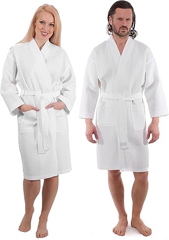 men's waffle weave bathrobe