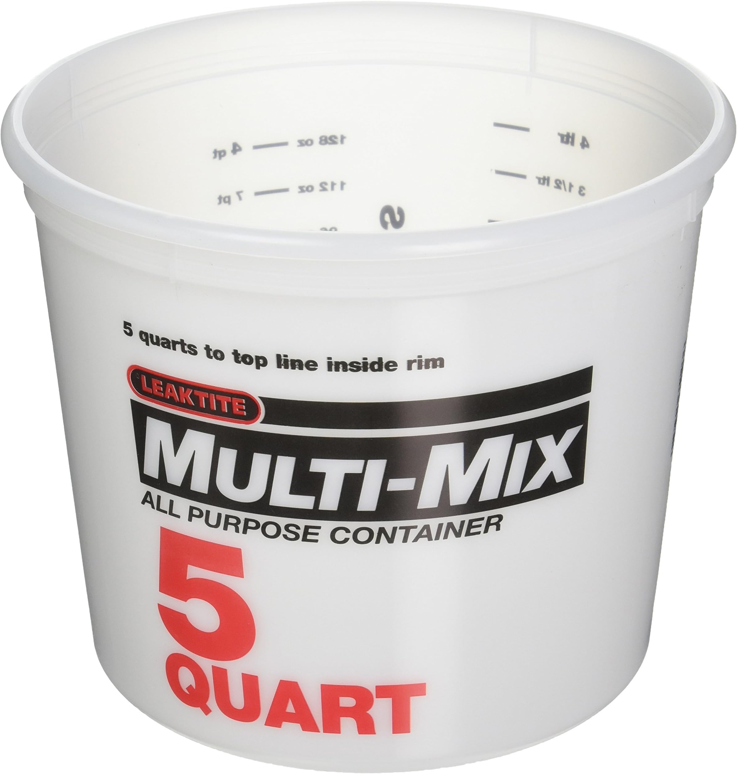 Leaktite 5-Quart 10M3-50 Mixing Container, White