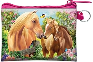 3D LiveLife Coin Purse - Greener Pasture from Deluxebase. Lenticular 3D Horse Purse. Cash, coin and card holder with secure zipper featuring artwork licensed from renowned Michael Searle