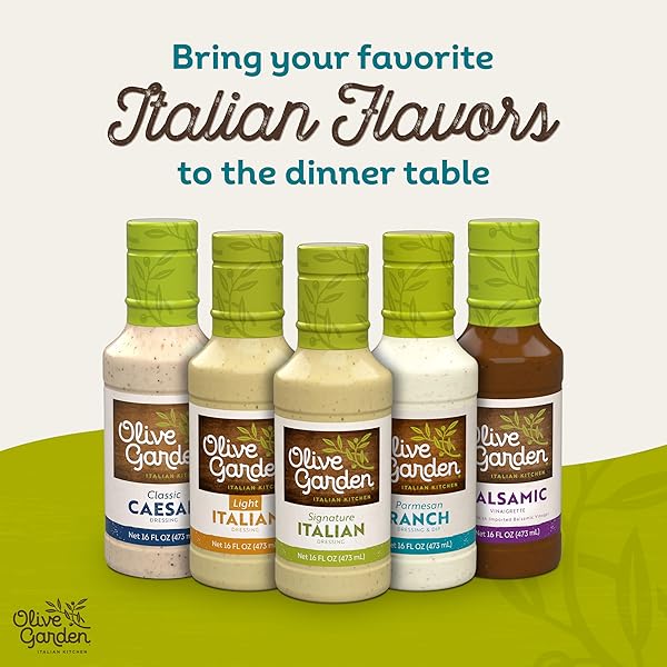 OLIVE GARDEN PARMESAN RANCH DRESSING AND DIP, 16 FL. OZ., MADE WITH BUTTERMILK AND PARMESAN CHEESE, PERFECT DIPPING SAUCE, CHICKEN MARINADE, SANDWICH SPREAD OR SALAD DRESSING