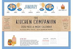 Kitchen Companion Page-A-Week Calendar 2026: It's Magnetic! Perfect for the Fridge, Wall, or Desk