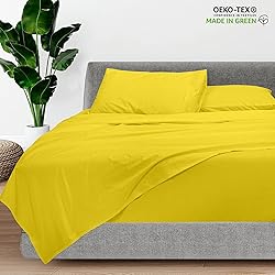ROYALE LINENS - 4 Piece King Bed Sheet - Soft